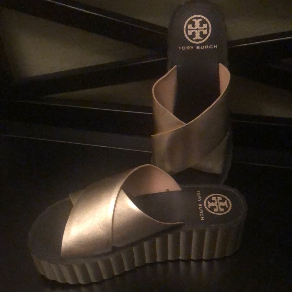 Tory Burch Wedge Platform Slides